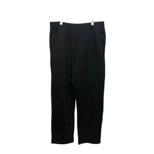 Rae Mode Pintuck Sweatpants P6344PL Womens Size 2XL Black Comfy Loungewear NEW